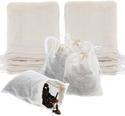 Sacchetto per cibo in rete 20 pezzi - Riscaldabile - Sacchetto per spezie - Materiale non tessuto - 8 x 10 cm - Sacchetto a setole