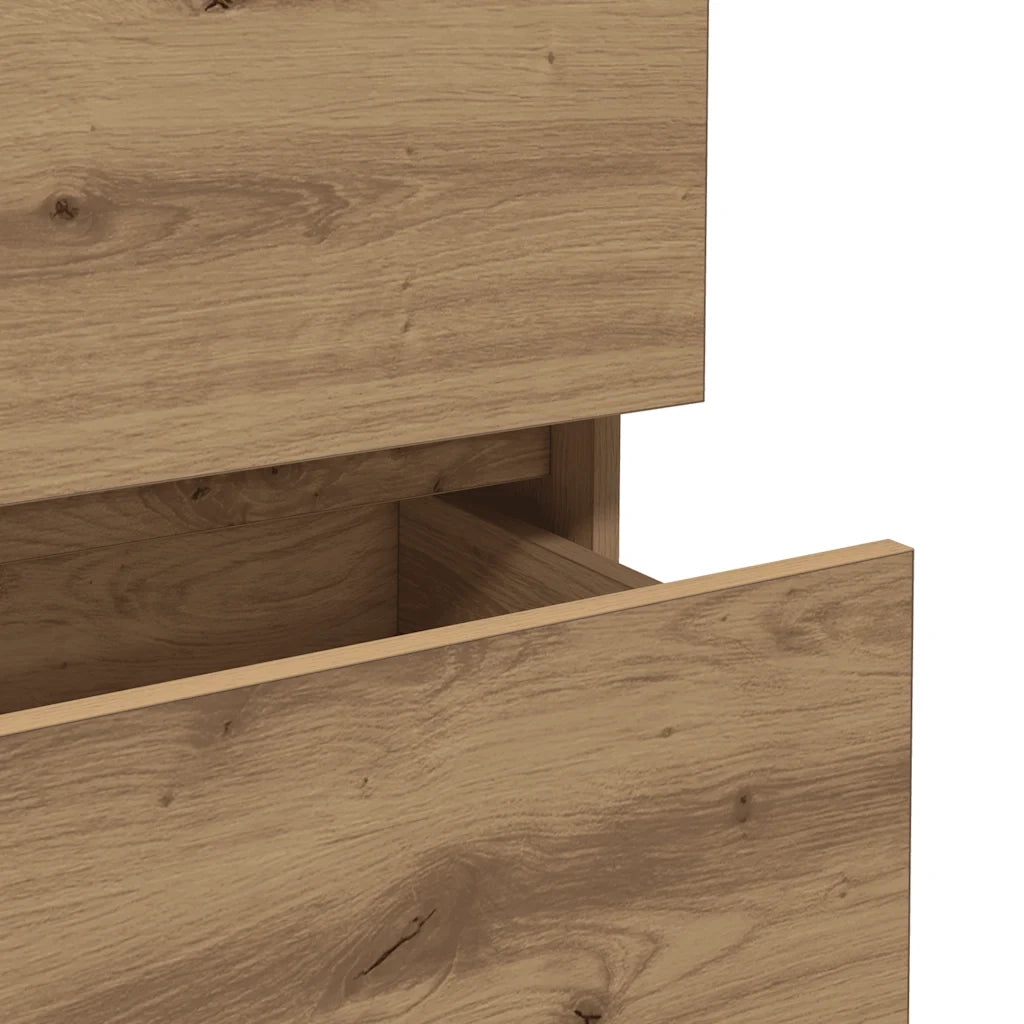 Credenza | Madia | Buffet da pranzo | Armadio da pranzo Rovere Artigianale 70x41x75 cm in Truciolato