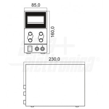 Alimentatore da laboratorio a tensione e corrente regolabili 0-30V 0-10A