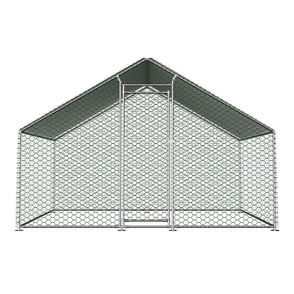 Recinto esterno per polli 3x2x2m - Xylo - Serratura di sicurezza, telo PE impermeabile, per polli e conigli