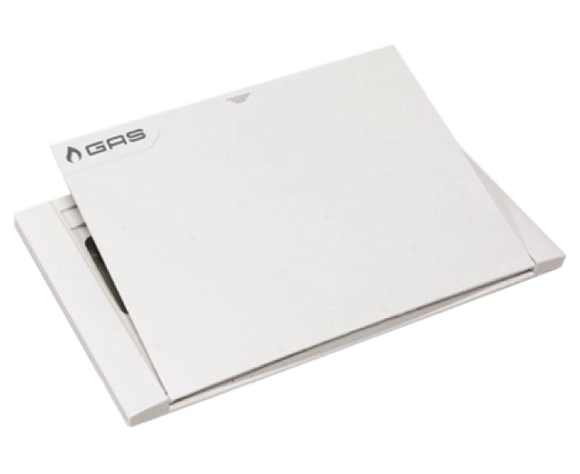 PLACCA PER COLLETTORE GAS MODELLO 1874 IN ABS 195X120 MM 3 VIE   TIEMME RACCORDERIE SPA