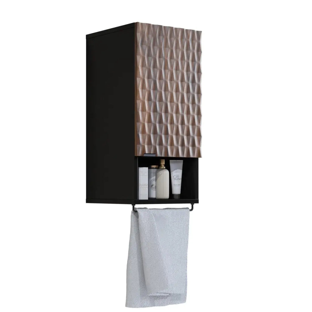 Mobile da bagno collezione KING – Rovere scuro e nero
