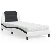 Giroletto senza Materasso Zadar Nero e Bianco 90x200 cm in Similpelle 3208844