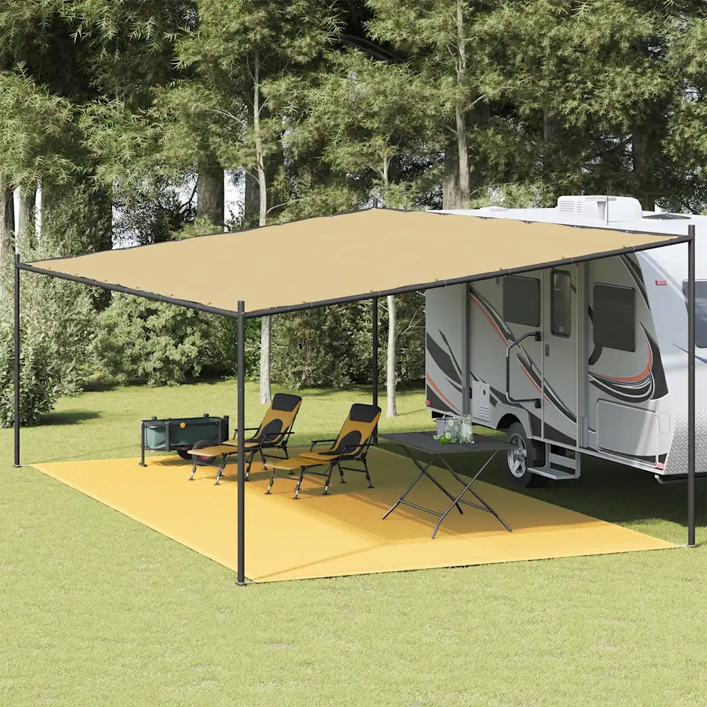 Tappeto da Tenda 400x600 cm Beige 310773