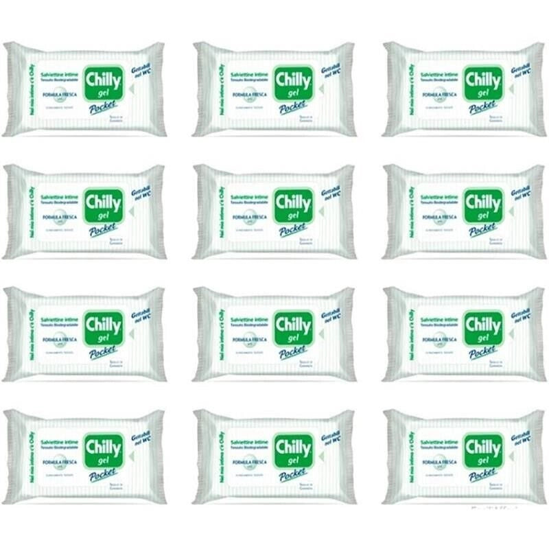 SET 12 CHILLY SALVIETTE INTIME 12 PZ FRESCHEZZA