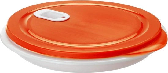 Tavolo da Mini Golf XL 1,2l con coperchio e divisorio - Plastica (PP) BPA-free bianco/rosa 1,2l (26,0 x 26,0 x 4,8 cm)