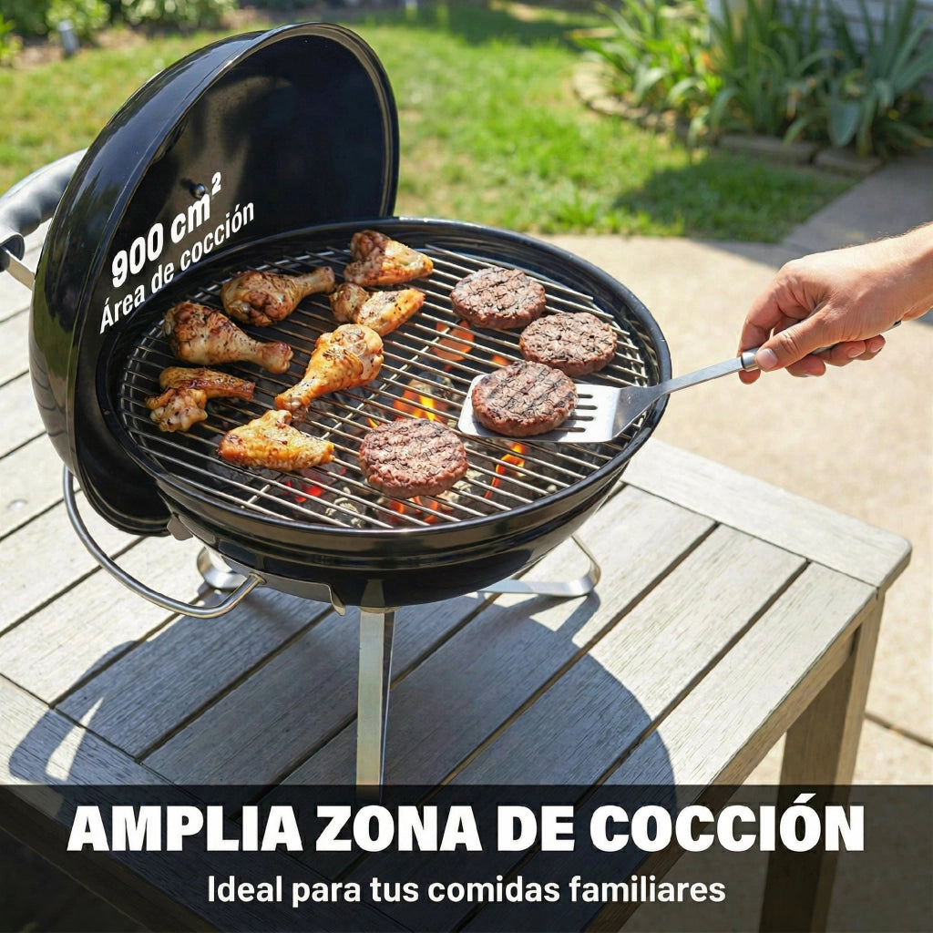 Barbecue a Carbone Portatile ¨C zephmum ¨C Nero ?41x44 cm