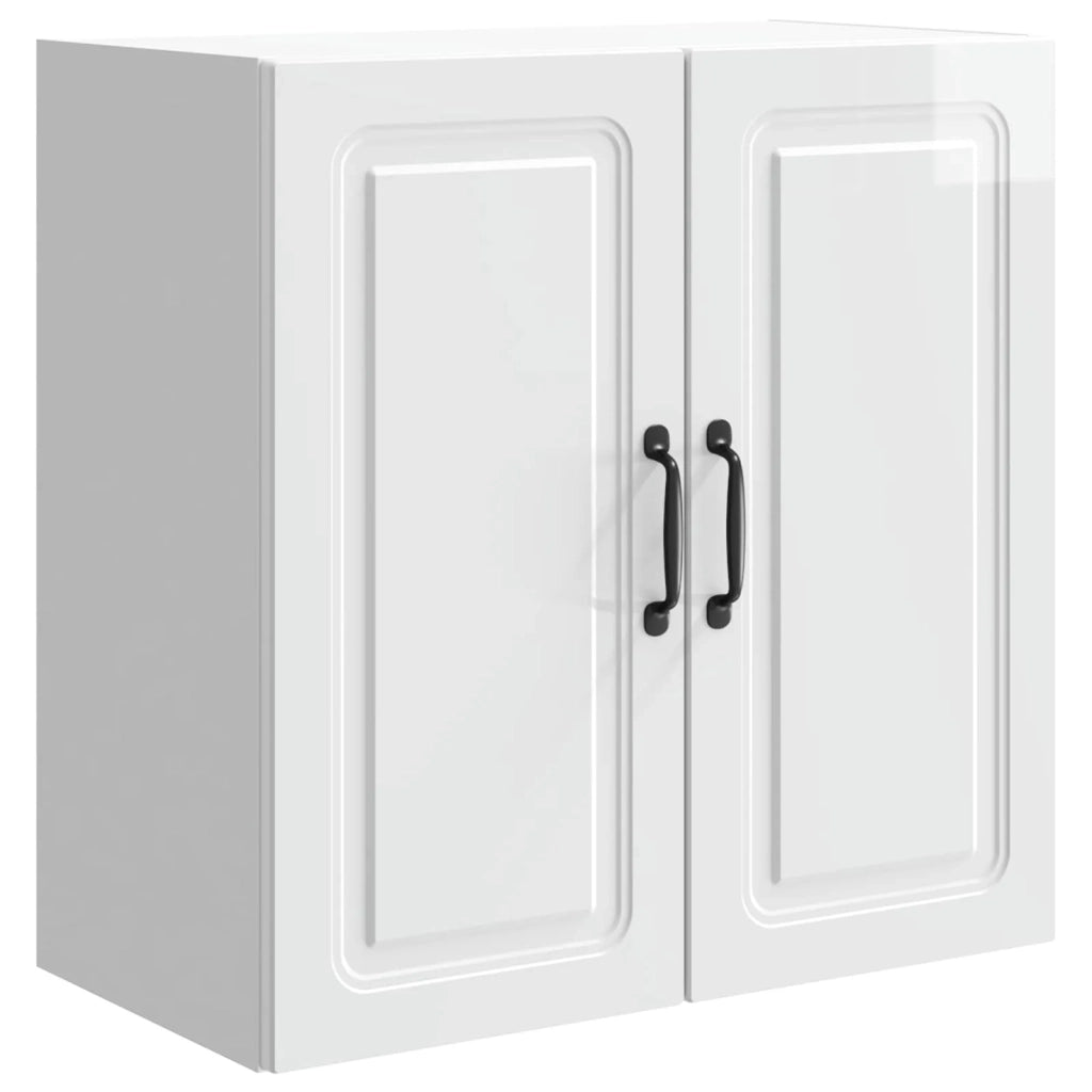 Mobiletto a muro Bianco Lucido 59 x 31 x 60 cm 899259