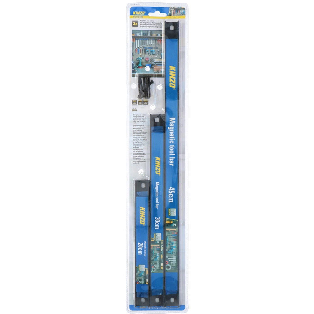 3pz Barra Magnetica Portautensili Porta Attrezzi da Lavoro Coltelli 20/30/45cm