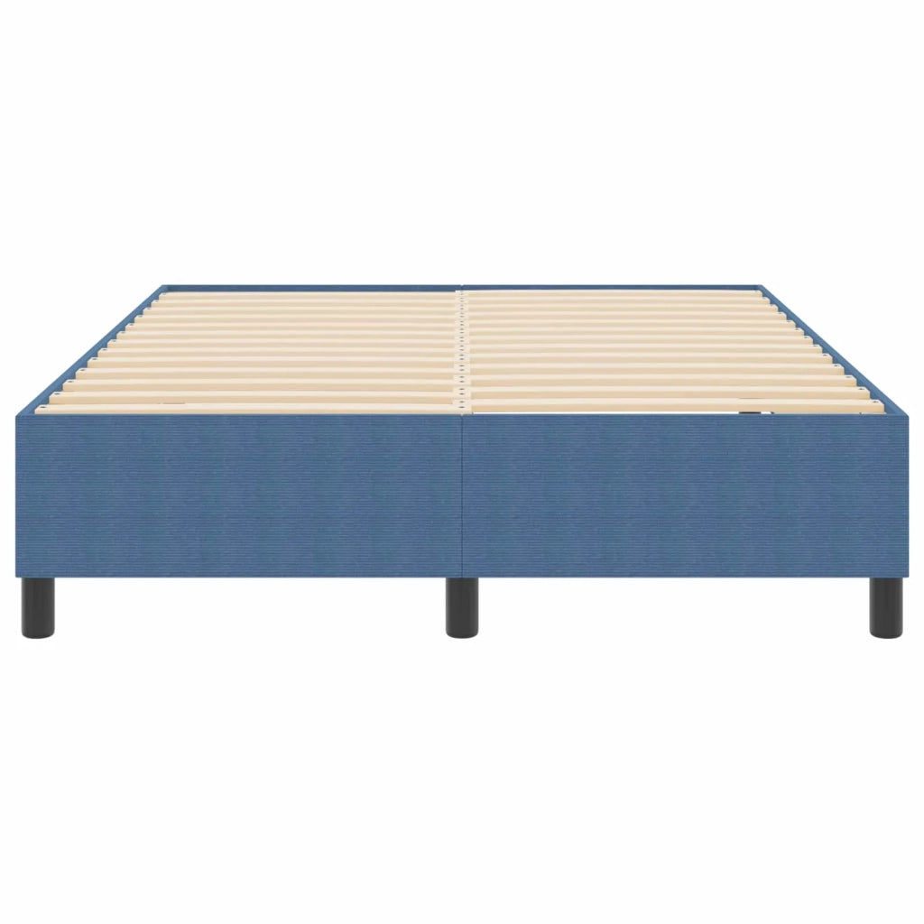 Struttura letto piattaforma-Giroletto-Rete del Letto Blu 140 x 200 cm Tessuto in Cords