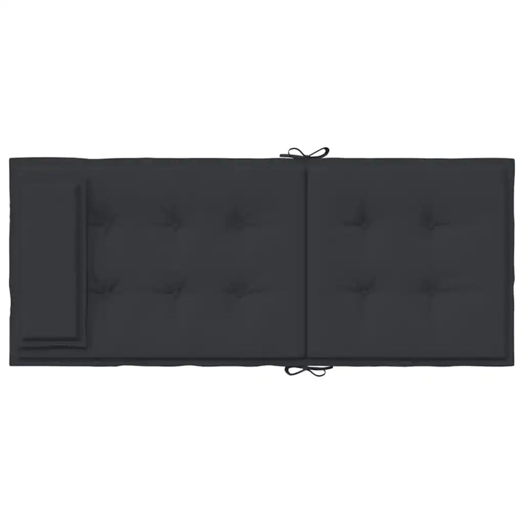 vidaXL Cuscini per Sedia con Schienale Alto 6pz Nero in Tessuto Oxford