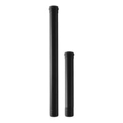 TUBO SMALTATO NERO OPACO PER STUFE A PELLET - ø80 - LUNGHEZZA MT 0,5  - COV