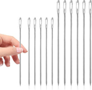 Naainaaldi con grande occhio 12 pezzi - naaldi vul professionali - facilmente inseribili - per uso domestico, scuola, tappeti da parete, ricamo, tappeti - DIY - 95 cm/17 cm