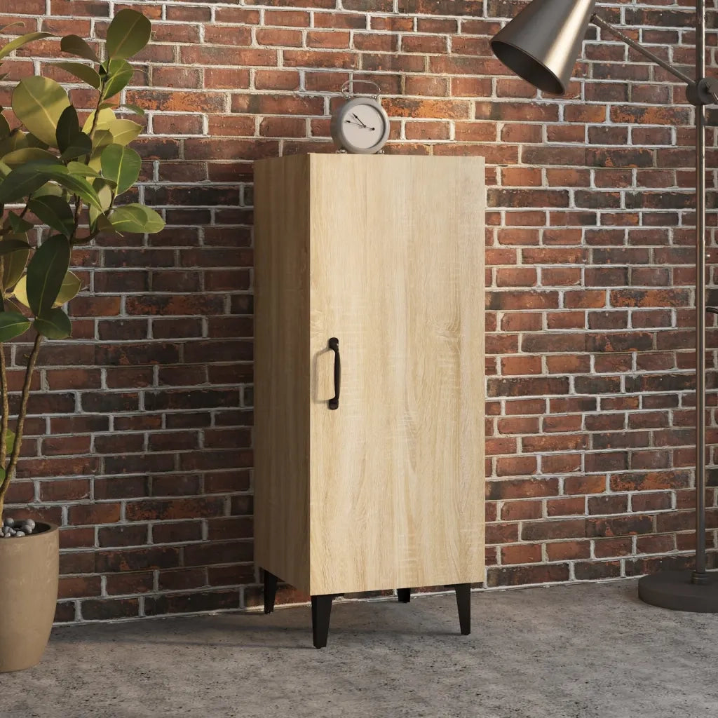 Credenza-Buffet-Armadio da cucina Rovere Sonoma 34,5x34x90 cm in Legno Multistrato 454753