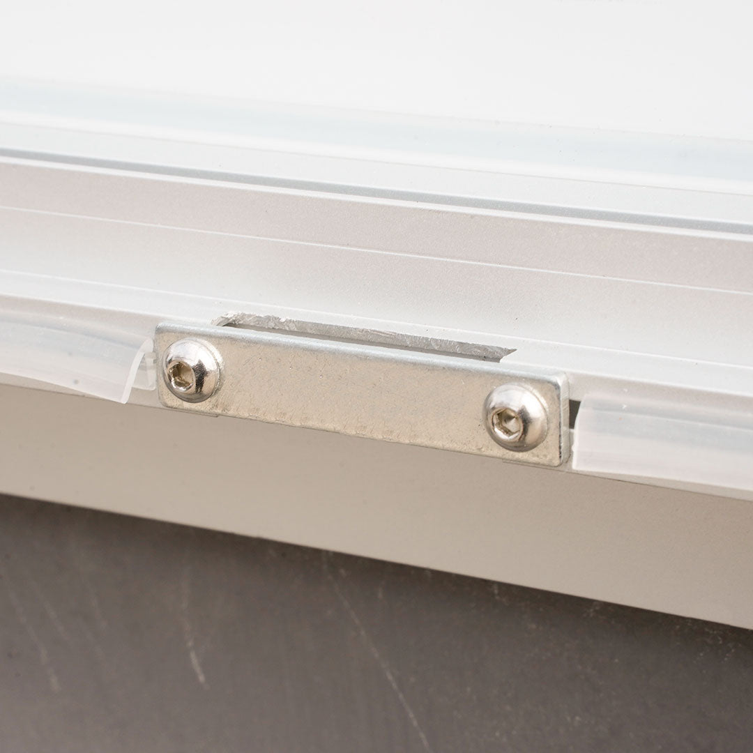 Bacheca da Esterno con Apertura a Ribalta 102,5x106,7x4,7 cm in Alluminio Grigio Chiaro