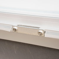 Bacheca da Esterno con Apertura a Ribalta 102,5x106,7x4,7 cm in Alluminio Grigio Chiaro