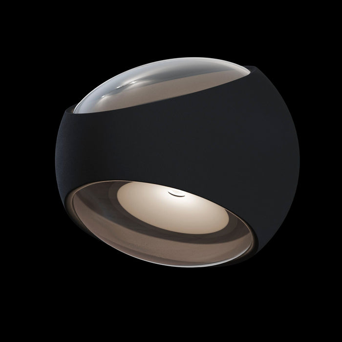 Lampada da parete Outdoor in Alluminio Stream Nero