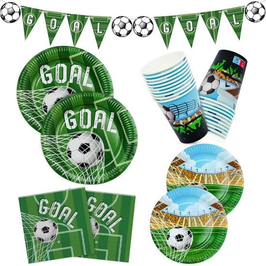 Servizi da un uso occasionale per feste di calcio - set da 20 - colorati