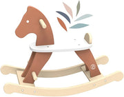 Cavallo a Dondolo per Bambini 1 anno legno 1 Anno 2 Anni 3 Anni 4 Anni Pony in Legno Giochi Cavalluccio Cavalcabile Sicu
