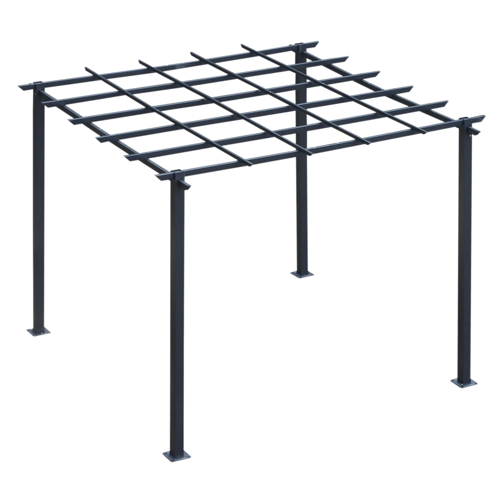 Pergolato per Rose ¨C zephmum ¨C Metallico Nero 297x295x230 cm