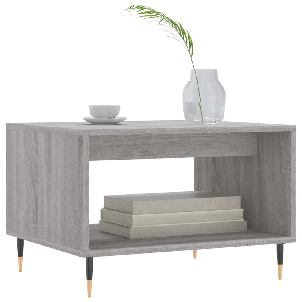 Tavolino da Salotto Grigio Sonoma 60x50x40 cm Legno Multistratocod mxl 104829