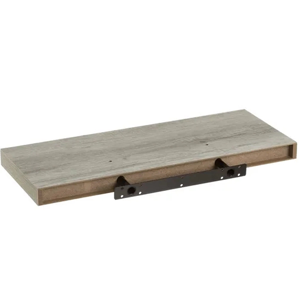 Mensola da Parete Scaffale a Muro MDF Grigio 60x23,50x3,80 cm Organizer Minimal