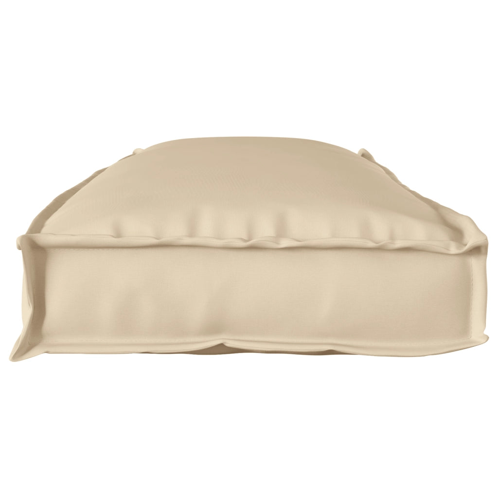 Cuscino per Pallet Beige 110x40x8 cm in Tessuto Oxford