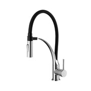 Miscelatore lavello nero con doccetta ad aggancio magnetico - serie Seattle