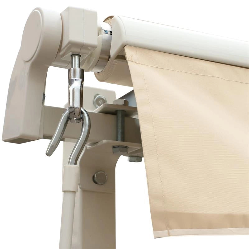 TENDA DA SOLE A MANOVELLA CON COPERTURA IMPERMEABILE 400 X 250 CM COLORE BEIGE