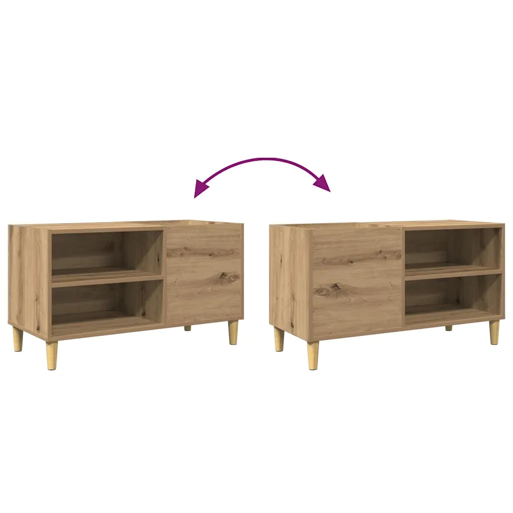 Mobile Porta Dischi Rovere Artigianale 84,5x38x48cm Multistrato CFW2102241