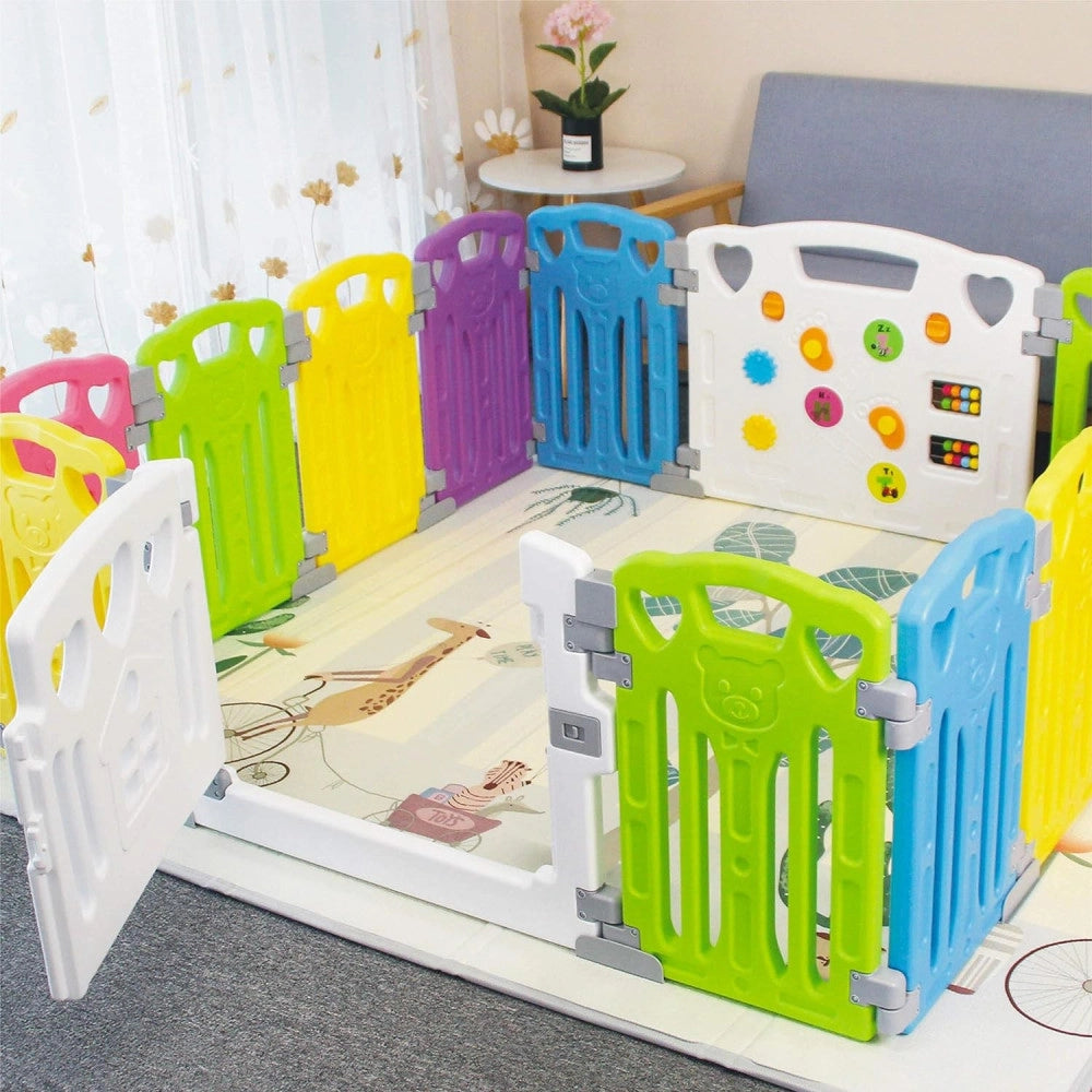 Trade Shop - Box Per Bambini Protezione Barriera Di Sicurezza Recinto Giochi 150x150x60 Cm -
