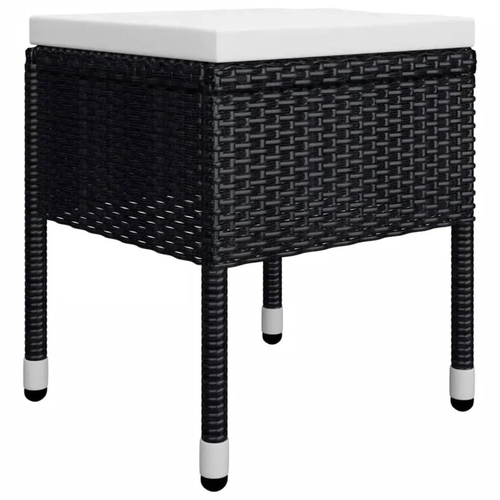 Set Mobili da Pranzo per Giardino 5 pz Nero cod mxl 69235