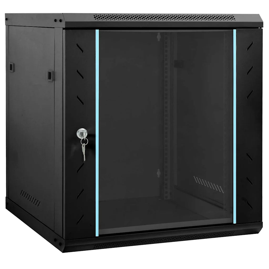 vidaXL Armadietto di rete Nero 60 x 45 x 65 cm Acciaio