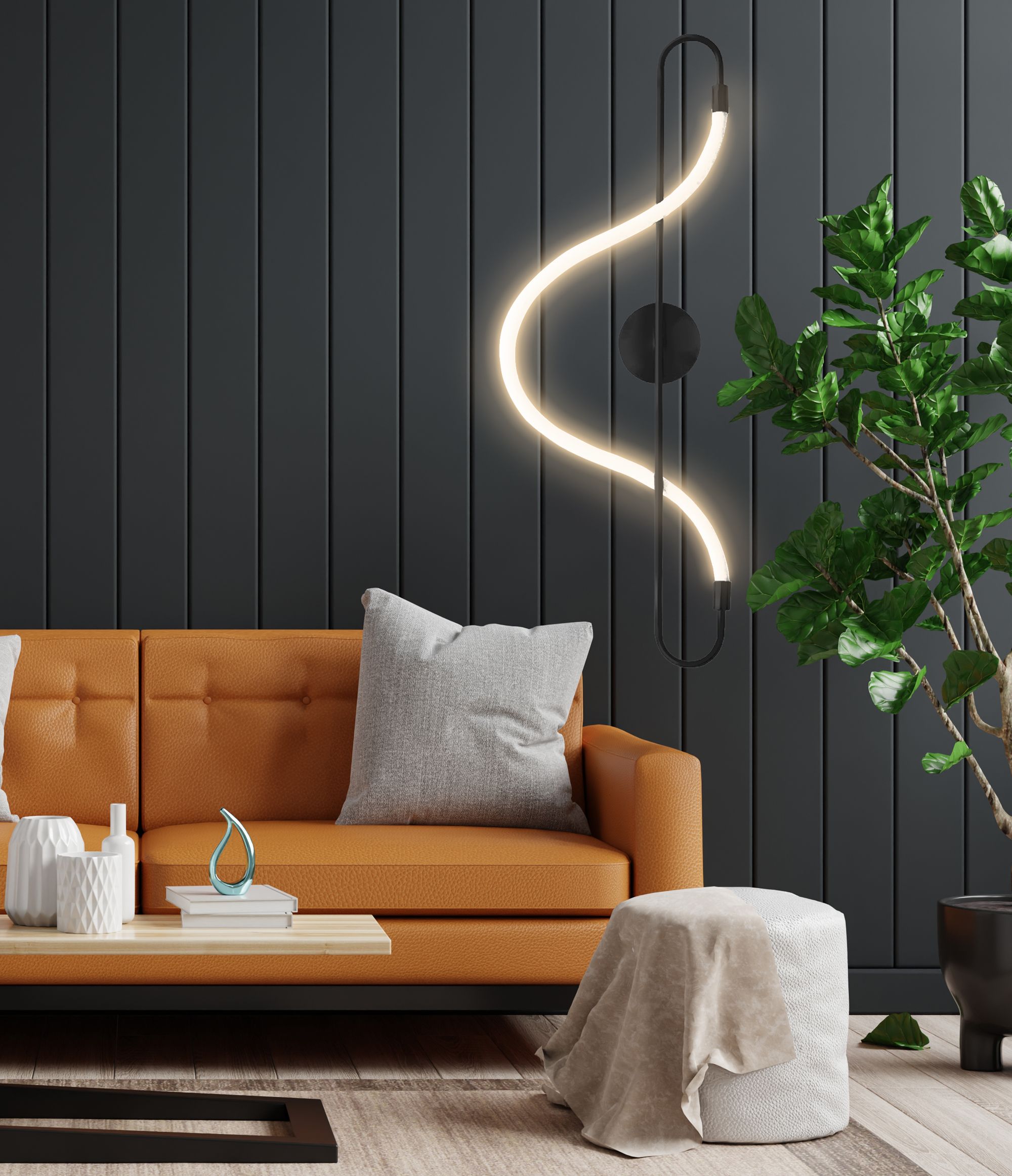 Lampada Led App857-w Long Black