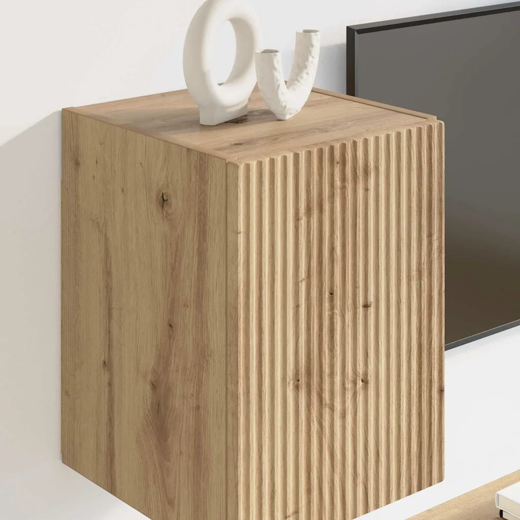 Mobile TV da parete 2 pcs Rovere Artigianale 30 x 31 x 40 cm 892268