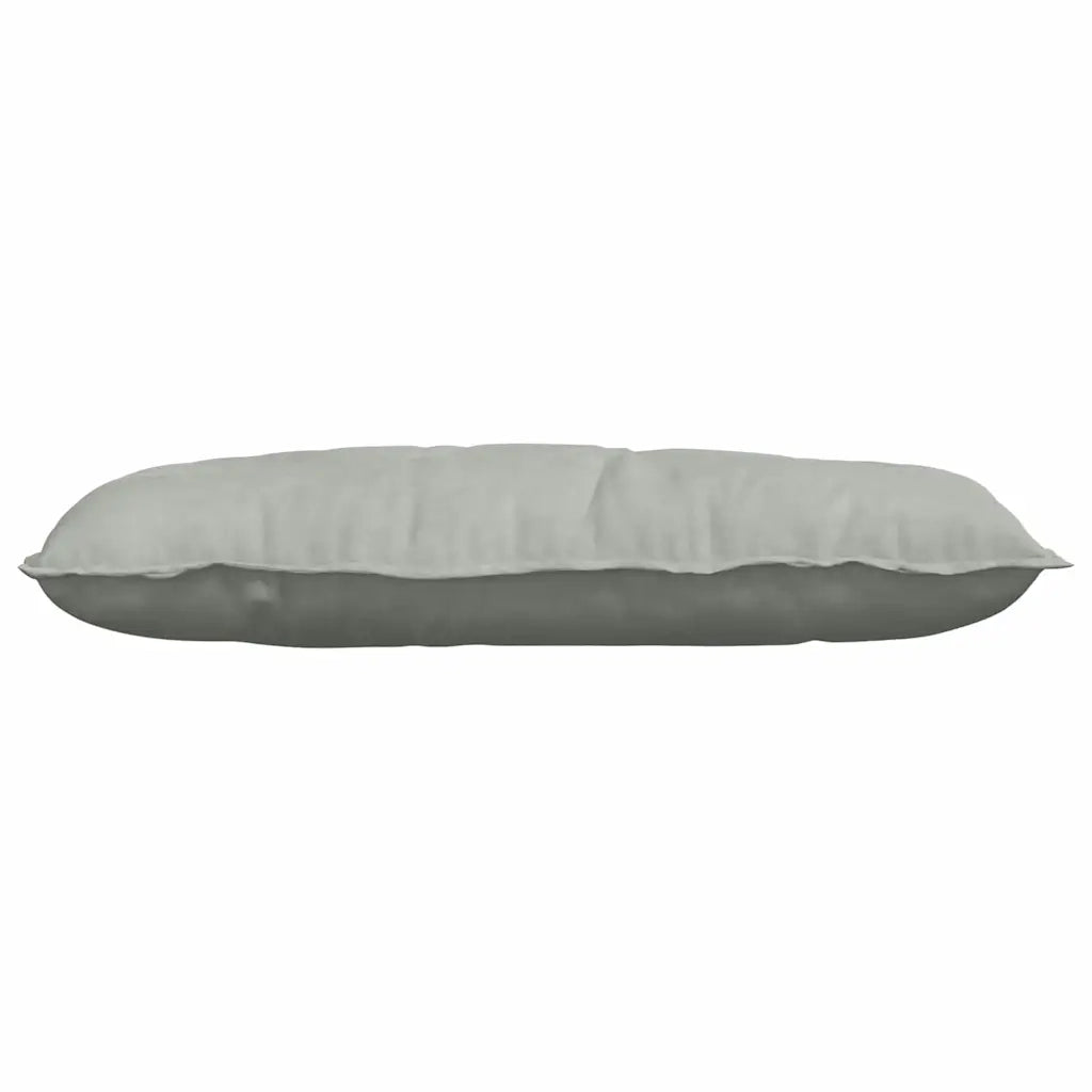 Cuscino per Schiena | Cuscino dorsale Grigio chiaro 100 x 50 cm Tessuto in Cords