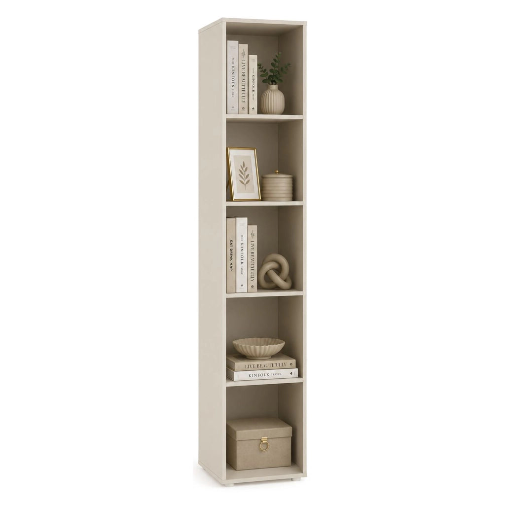Biblioteca Likagame, Libreria 4 Ripiani, 40x35x184h cm Beige