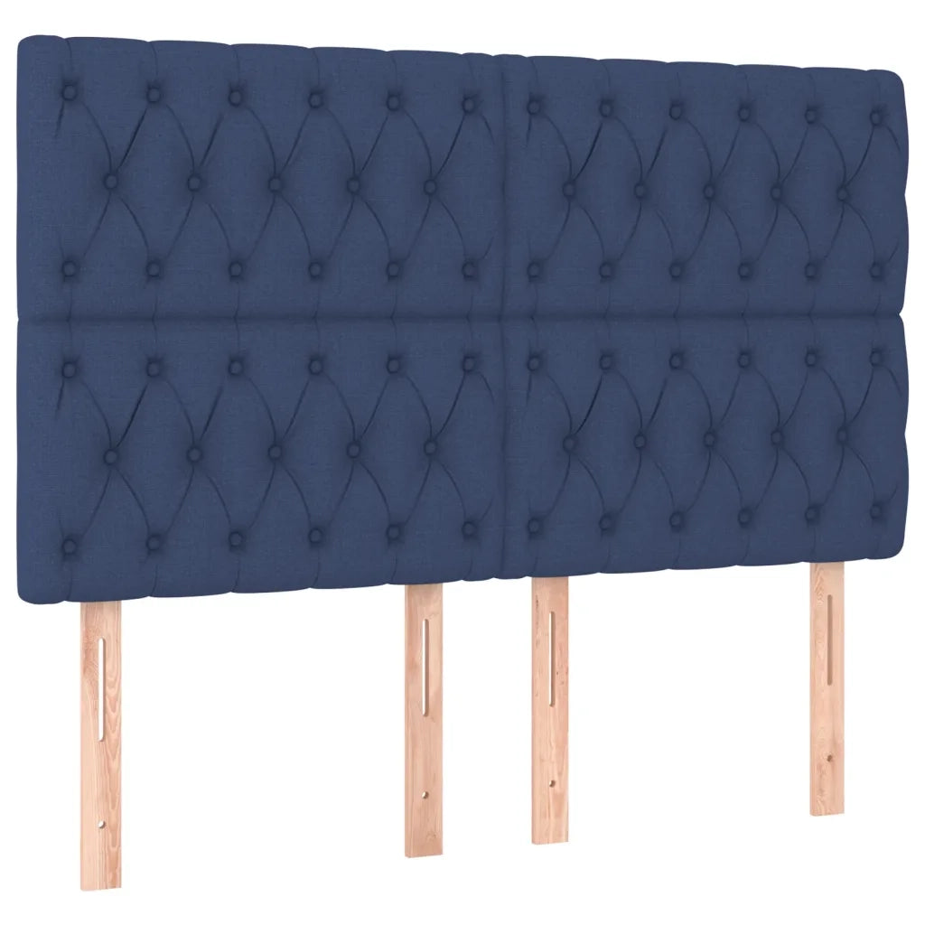 Giroletto a Molle con Materasso Blu 160x200 cm in Tessuto 3136851