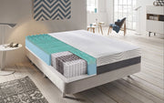 Materasso Piazza e Mezza 120x190 a molle insachettate e Memory Foam 9 Zone Differenziate  Rivestimento sfoderabile