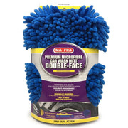 Guanto in microfibra per lavaggio auto double face 30x20 cm