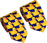 Set di 2 cravatte uomo | Stropdas giallo canarino unisex | Cravatte in seta per cosplay e festa