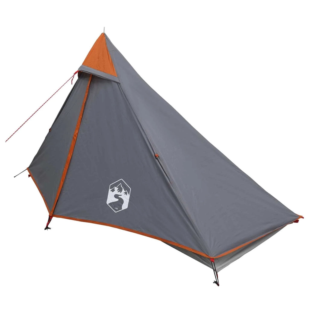 Tenda da backpacking Grigio e arancione 222 x 85 x 125 cm 42017417