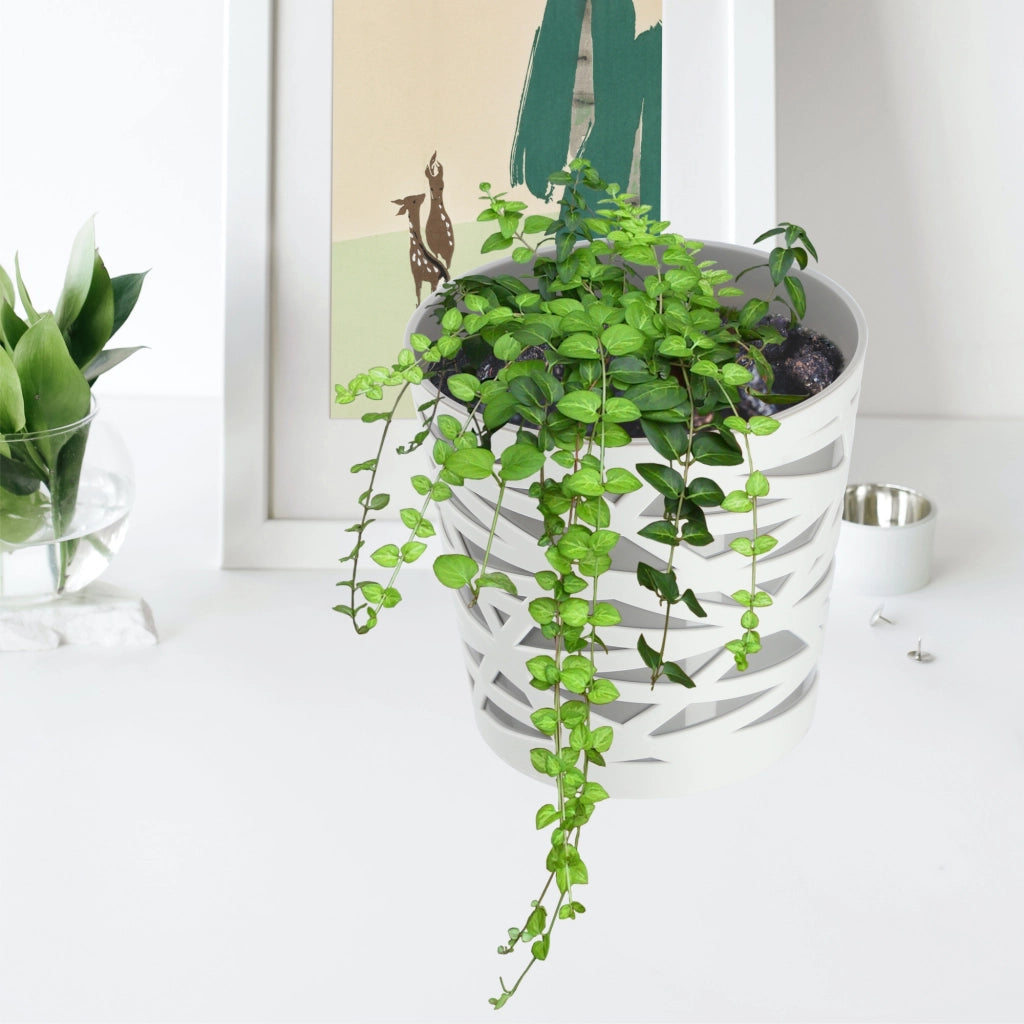 KADAX - Inserto in plastica per vaso di fiori e piante, 13 cm, grigio