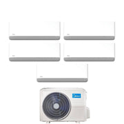 Condizionatore Penta Split Midea Breezeless E 9+12+12+12+12 con M5OE-42HFN8-Q R-32 Wi-Fi Integrato