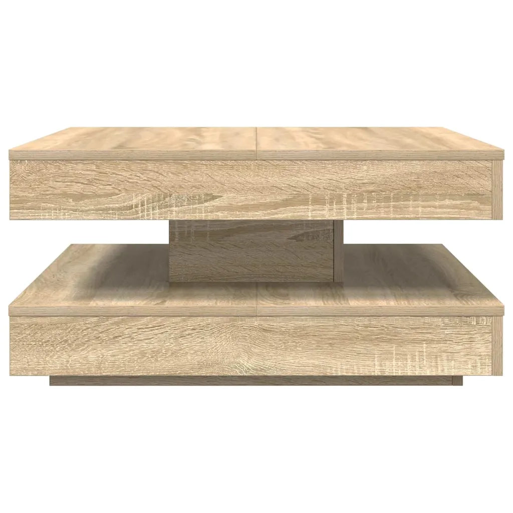 Tavolino da CaffÃ¨ Girevole a 360 Gradi Sonoma 70x70x34,5 cm
