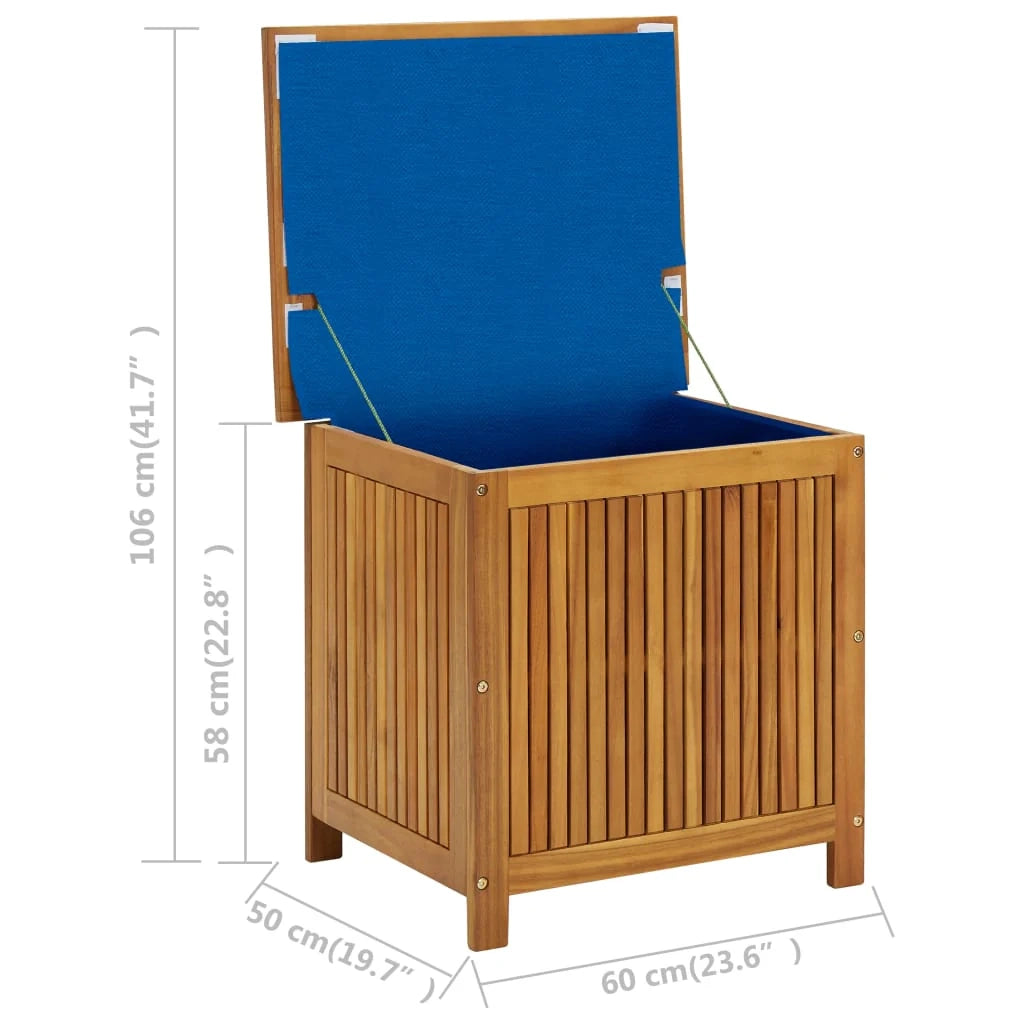 Cassapanca da giardino/box 60 x 50 x 58 cm legno massello di acacia 02_0013039