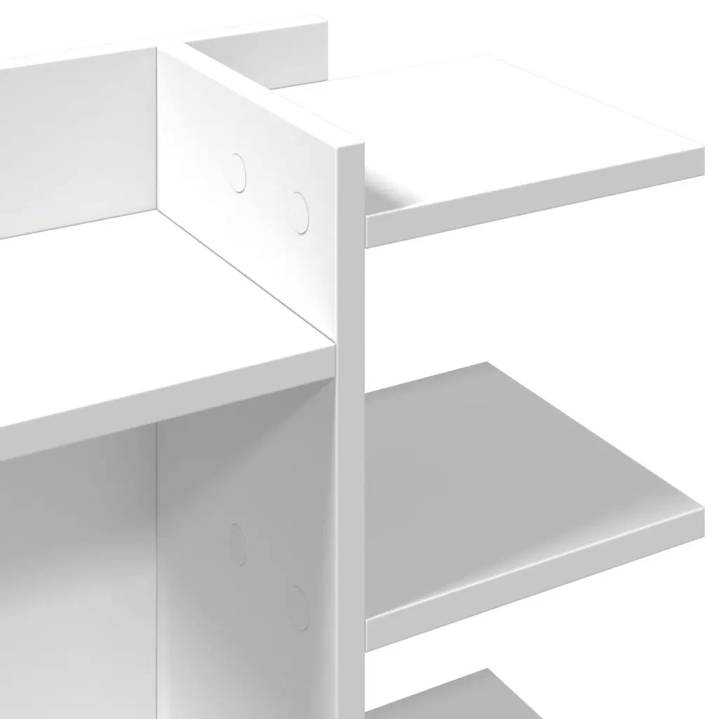 vidaXL Organizer da Scrivania Bianco 42x21,5x42 cm Legno Multistrato