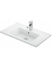 Lavabo rettangolare sospeso ETNA 75x45x16,5 cm in porcellana