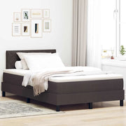 Letto a molle con cuscino Marrone Scuro 120 x 200 cm Tessuto 3338758