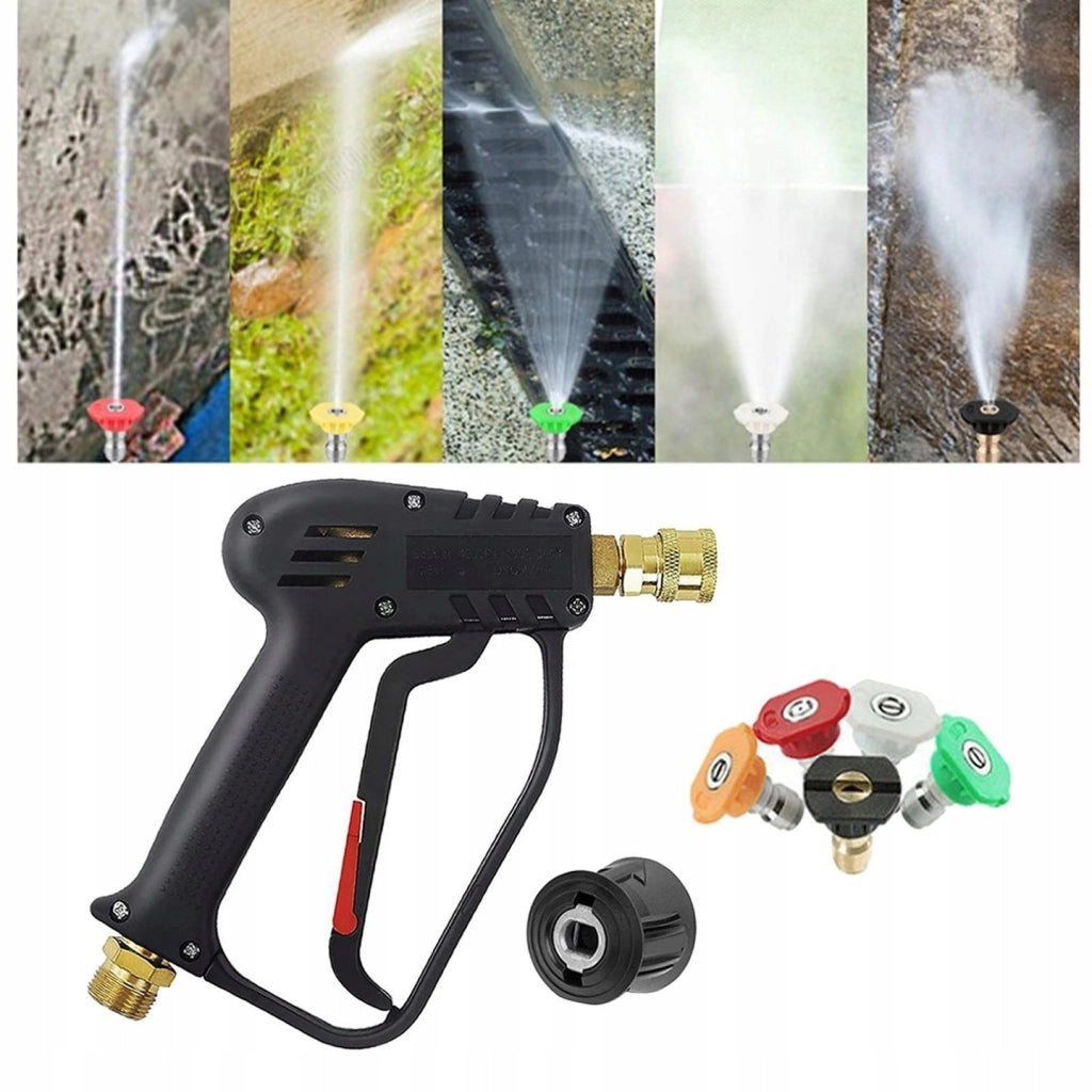 Set Pistola e Tubo Alta Pressione 10m con Schiumogeno – Compatibile con Idropulitrice Kärcher K2–K7 | 5 Ugelli | 200 BAR